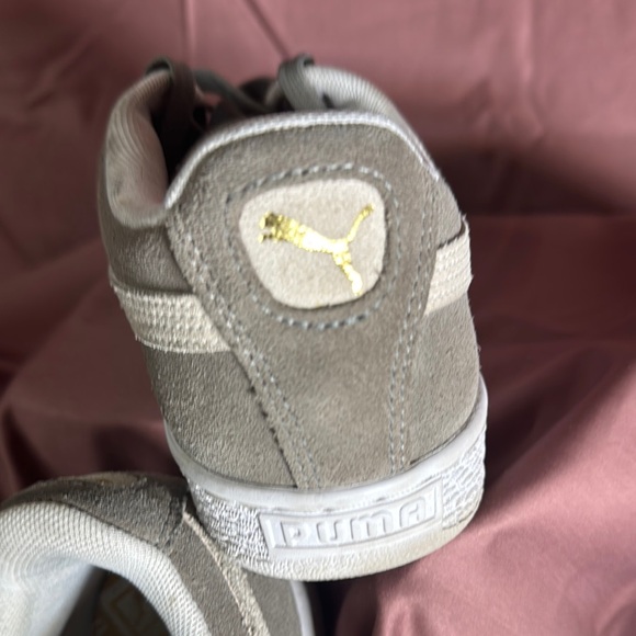 Puma Gray Suede Sneakers with Iconic Formstrip - Picture 7 of 10